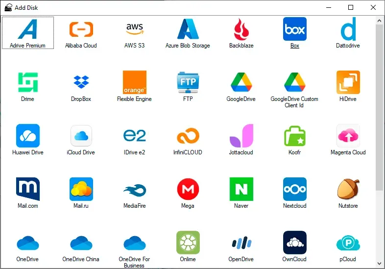 Add and connect your first drive on Windows