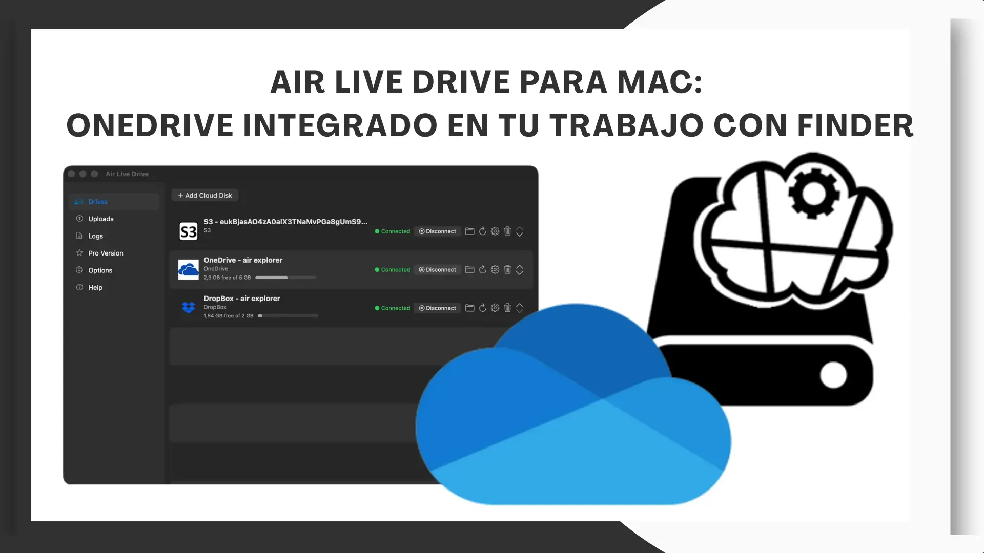 Air Live Drive para Mac: OneDrive integrado en tu trabajo con Finder