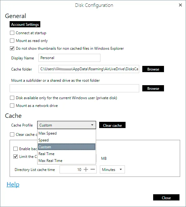 Perfiles de caché: elige tu modo de trabajo con Air Live Drive
