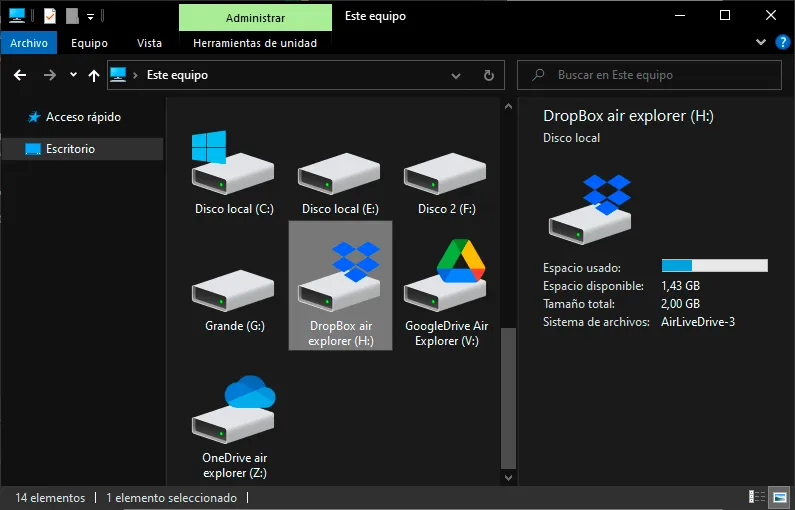Cómo permitir que tu nube este disponible sólo para el usuario actual de Windows