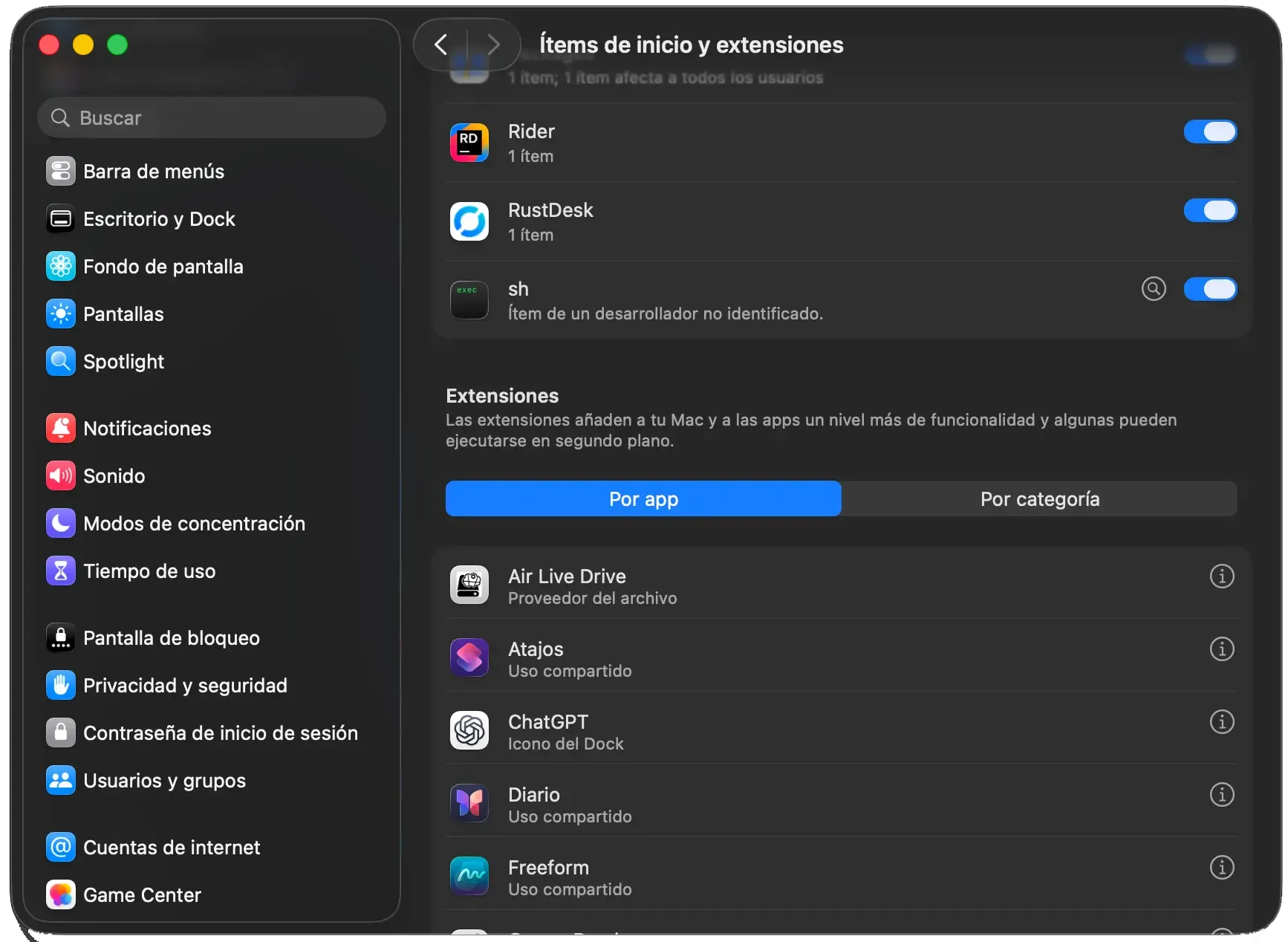 Enable Air Live Drive in Finder: first macOS setting