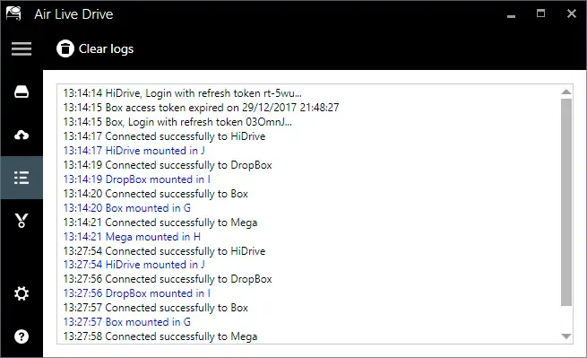 Check logs before reporting on Windows