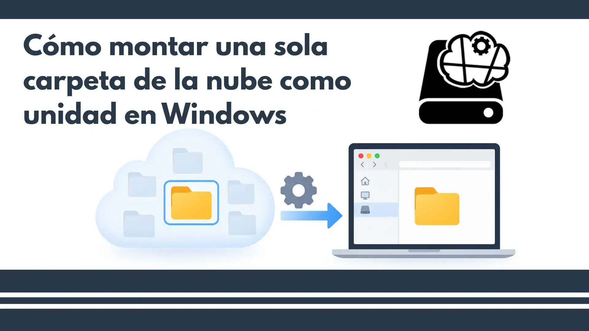 Cómo montar una sola carpeta de la nube como unidad en Windows