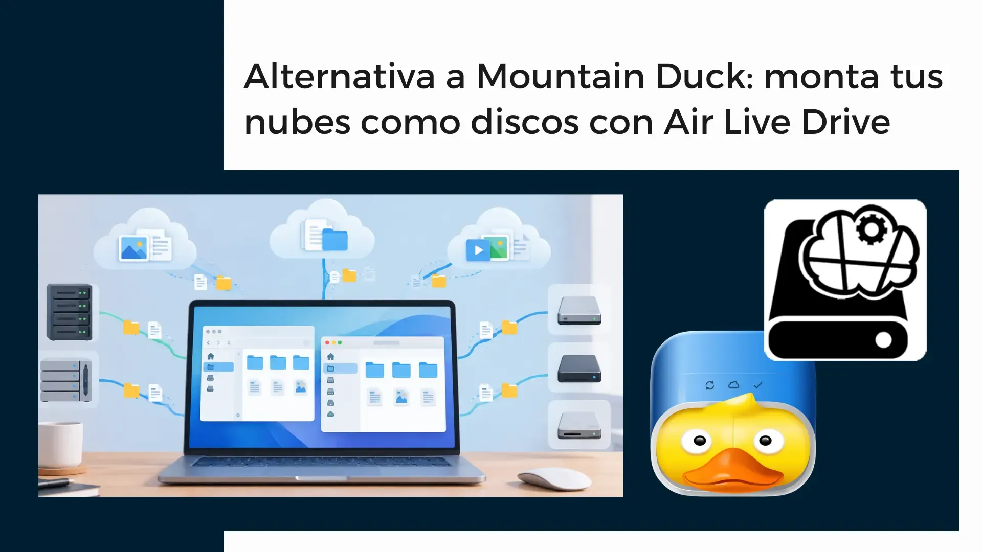 Alternativa a Mountain Duck: monta tus nubes como discos con Air Live Drive