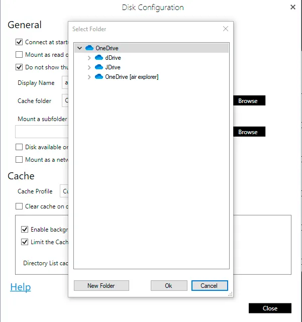 Mount a subfolder or a shared drive as the root folder