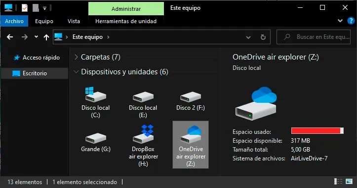 Mount OneDrive and SharePoint as Windows disks with Air Live Drive