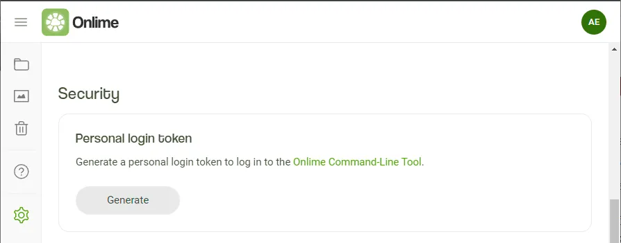 Generate the token