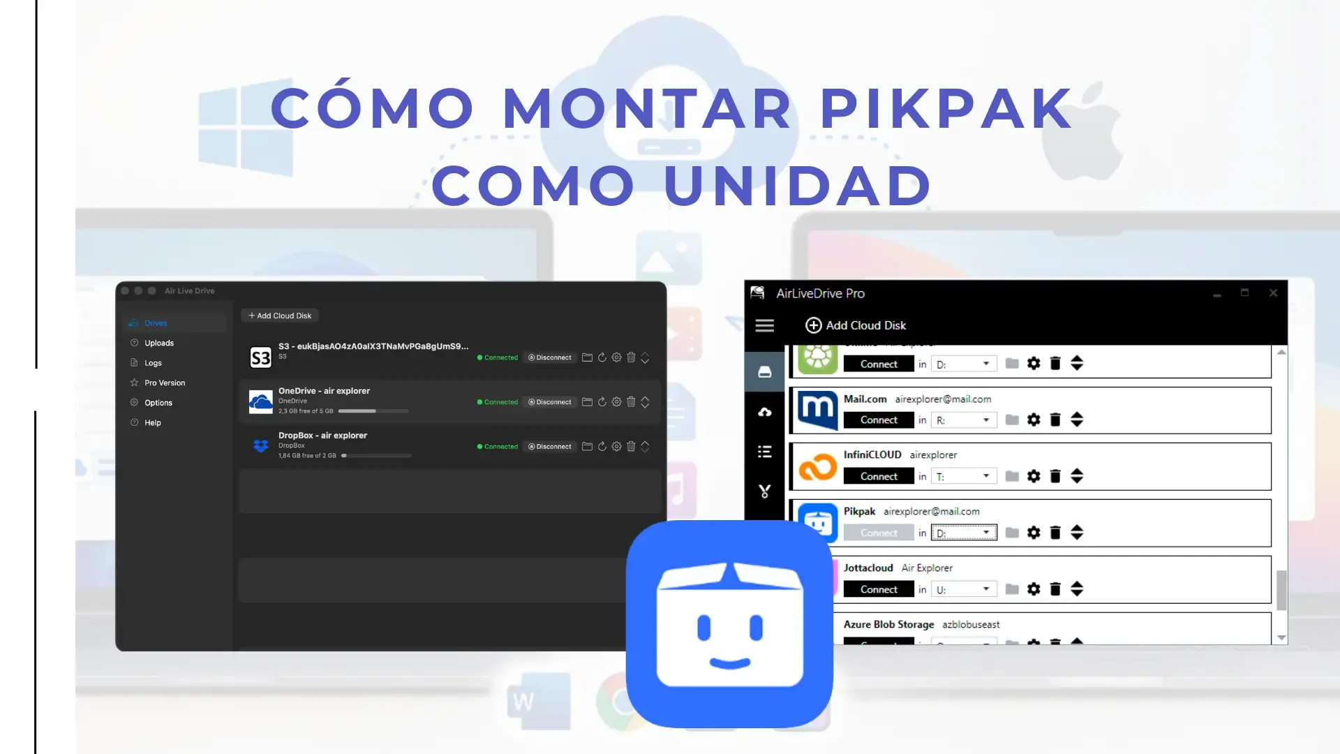 Cómo montar PikPak como unidad