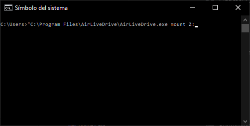Use the command line to connect cloud discs automatically