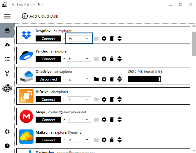 Mount your cloud accounts as local disks