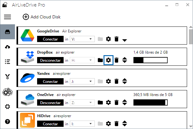 How to make your cloud disk available only for the current Windows user