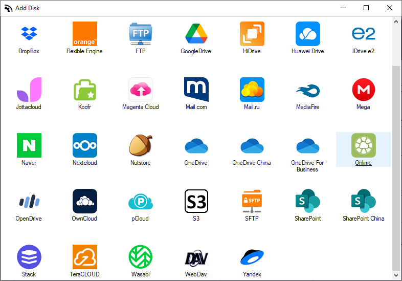 Add Onlime to Air Live Drive