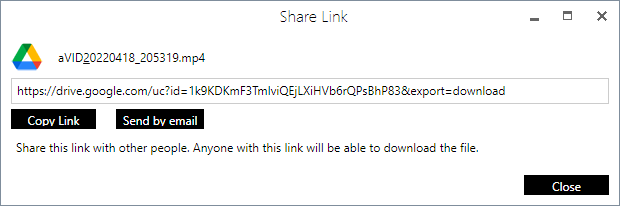 Create Shared Link with Air Live Drive