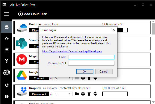 Air Live Drive convierte Drime en una extensión de tu sistema de archivos de Windows